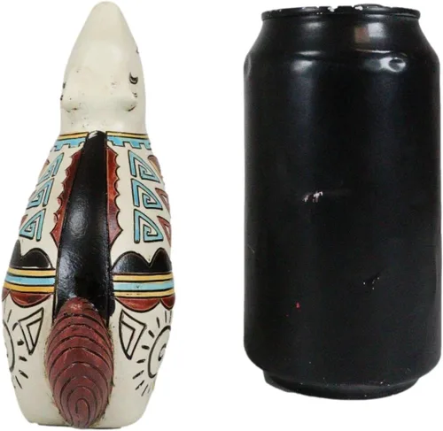Vista 2 de Ebros Gift Nativo tribal americano azteca hopi estilo indio aullando lobo animal tótem espíritu colección celestial cielo y tierra inspirados