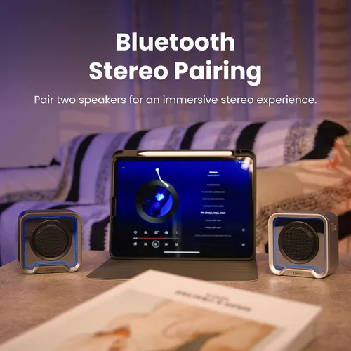 Vista 4 de Edifier Altavoz Bluetooth portátil, IP67 impermeable y a prueba de polvo con graves profundos, micrófono integrado 12 horas de reproducción