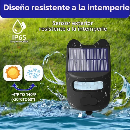 Vista 6 de Alarmas solares inalámbricas para entrada exterior resistente a la intemperie, detector de movimiento y sensor para 1000 pies de largo alcance, sin