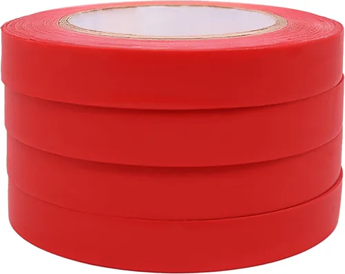 Vista 2 de Zenport Cinta de corbata roja para plantas ZL0012R, 20 rollos, 50 pies
