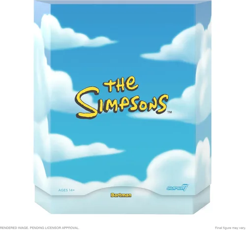 Vista 3 de Super7 Ultimates The Simpsons Bartman - Figura de acción de Los Simpson de 7 pulgadas con accesorios, colección clásica de programas de televisión