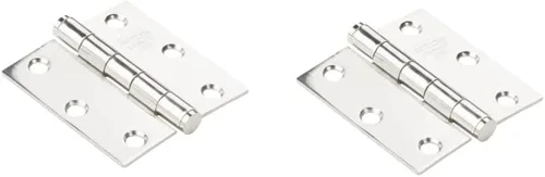 Vista 6 de National Hardware N276-956 V514 Bisagras de puerta en acero inoxidable, paquete de 2, 1-1/2