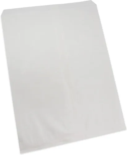 Vista 3 de CuteBox 100 bolsas de regalo de papel plano blanco (8.5 x 11 pulgadas) para mercancía, manualidades, recuerdos de fiesta, venta al por menor