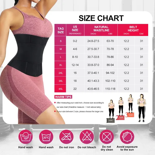 Vista 6 de TrainingGirl - Cinturón para entrenamiento de cintura para mujer