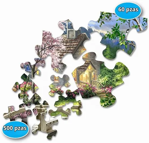 Vista 3 de Springbok Puzzle to Remember - Actividad de Alzheimer y Demencia - Rompecabezas de 60 piezas Capilla Primavera - Hecho en Estados Unidos