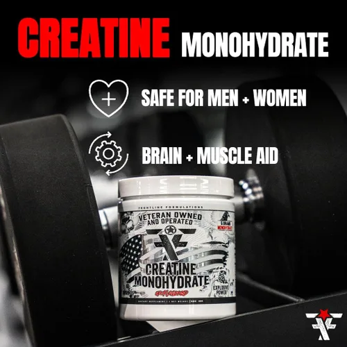 Vista 4 de Monohidrato de creatina, promueve el crecimiento muscular magro, sin sabor, ayuda a la recuperación muscular, suplemento posentrenamiento, propiedad