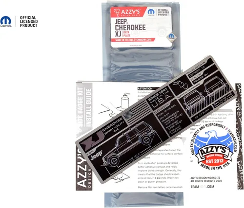 Vista 3 de Placa de datos Jeep® (Cherokee (XJ))