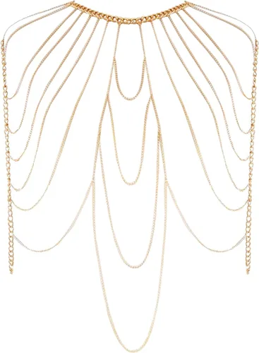 Vista 21 de Cadena corporal sexy para mujer Dorado