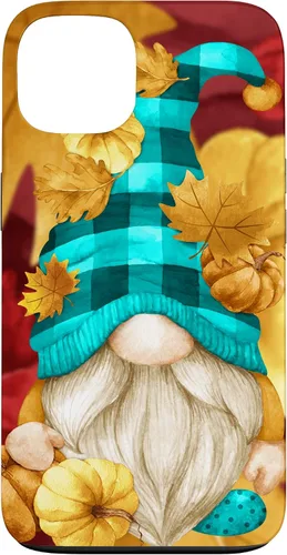 Vista 7 de iPhone 16 Buffalo Plaid Gnomie Cute Autumn Accessories With Fall Gnome Case