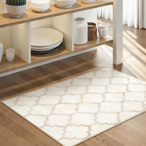 Vista 2 de Lahome Alfombras marroquíes lavables de 2 x 3 pies, alfombra de área pequeña de 2 x 3, antideslizante, alfombra de cocina, suave, no desprende