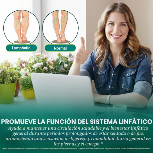Vista 3 de Suplementos de drenaje linfático: equinácea, diente de león, raíz de bardana, complejo botánico 21 en 1 para el sistema linfático, equilibrio
