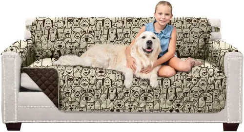 Vista 93 de Sofa Shield - Funda para sofá Loveseat con correa patentada, protector de cojín, funda reversible diseñada en EE. UU. resistente a manchas