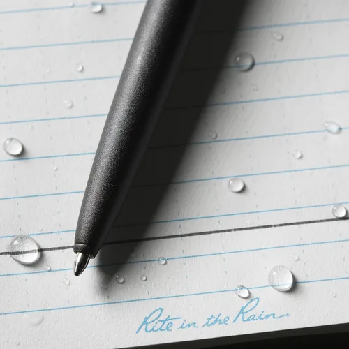 Vista 7 de Rite in the Rain pluma retráctil de metal de tinta negra para todo tiempo (n.º 97) lápices de escritura