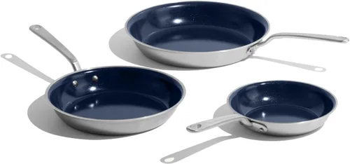 Vista 13 de Made In Utensilios de cocina CeramiClad 2.0 - Sartén antiadherente de 10 pulgadas (mango inoxidable), revestimiento de acero inoxidable de 5 capas