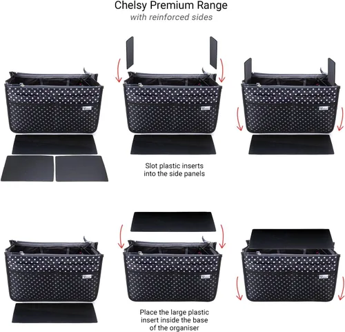 Vista 2 de Chelsy Premium - Bolsa rígida o organizador (mediano, morado)