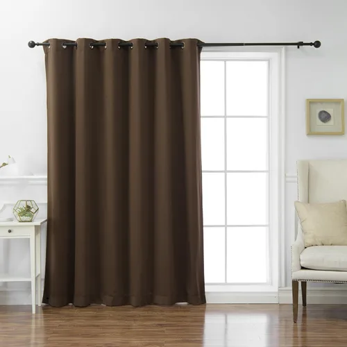 Vista 6 de Best Home Fashion Cortina térmica opaca con parte superior con ojales anchos Negro