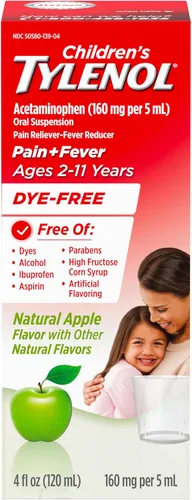 Vista 9 de Children's Tylenol - Medicina de suspensión oral, medicina líquida para niños, alivio del dolor y reductor de fiebre para síntomas de resfriado +
