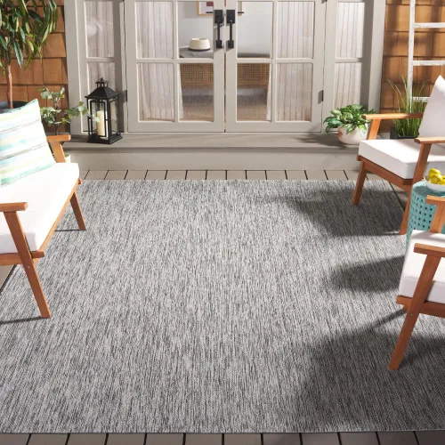 Vista 70 de SAFAVIEH Courtyard Collection CY8520 - Alfombra decorativa sólida para interiores y exteriores, impermeable, fácil limpieza, 2 x 3 pies 7 pulgadas