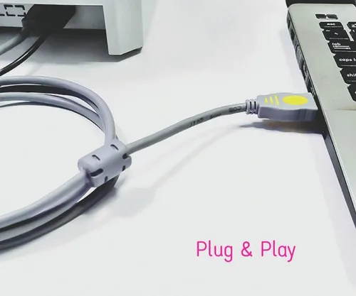 Vista 7 de Qjin - Cable de impresora USB 2.0 para HP DeskJet 2755e, 2855e, 4155e, 4255e, 3755, 3772, 2955, 2755, 2752, 10 pies