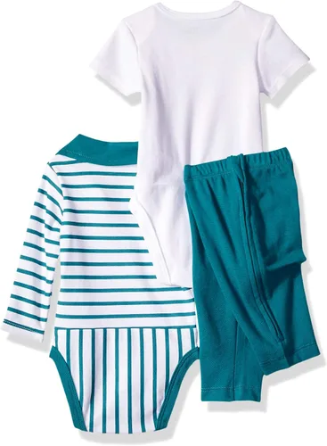 Vista 2 de Hanes Ultimate Baby - Conjunto de pantalones con cremallera y manga corta y larga