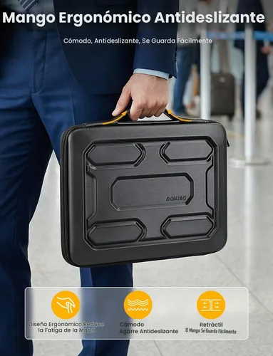 Vista 9 de DOMISO Funda para portátil AA51, Negro, 14 pulg.
