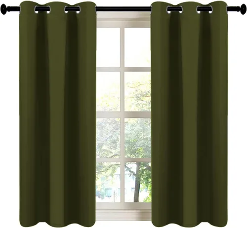 Vista 125 de LA PALMA Cortinas opacas con aislamiento térmico y ojales, para sala de estar, dormitorio, paquete de 2 paneles