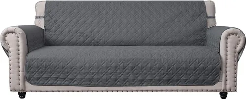 Vista 24 de Ameritex - Funda impermeable de sofá, 100 % antideslizante, acolchada, protector de muebles para perros, niños y mascotas; funda de sofá, lavable a