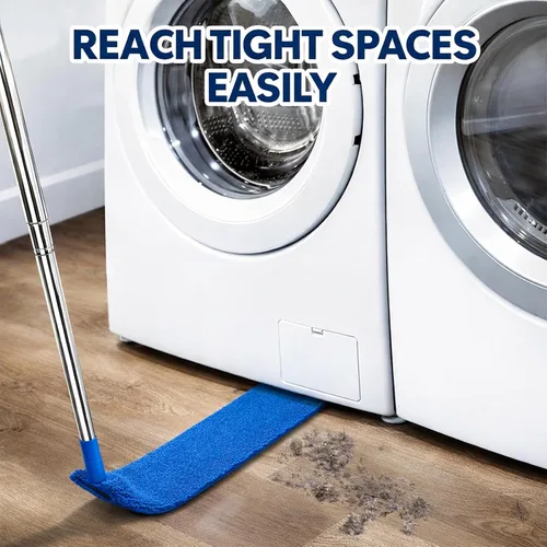 Vista 4 de Limpiador de polvo retráctil con poste de extensión y 3 paños de microfibra Cleaning Tools with 3 Microfiber Dusting Cloths Long Handle Duster