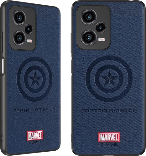 Vista 8 de IRON SPIDER Funda para Xiaomi Poco X5 Pro 5G, con personaje de superhéroe compatible con Xiaomi Poco X5 Pro Funda de cuero azul (capitán)