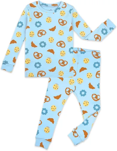 Vista 23 de moimoln Sibling Matching 6M-8Y Pijamas de algodón suave y cálido de modal con mangas largas de personaje, ajustados, para dormir todos los días