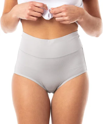 Vista 2 de Satini cintura alta algodón cobertura completa suave sin costuras transpirable comodidad bragas calzoncillos ropa