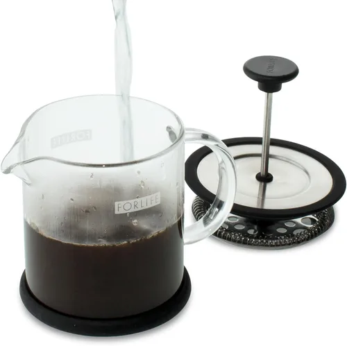Vista 5 de FORLIFE 827 - Prensa para café, transparente, color negro