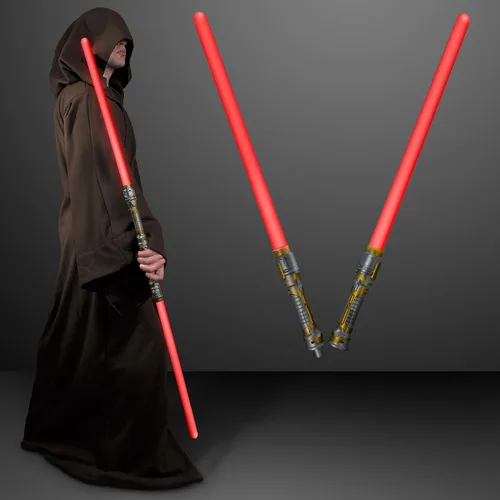 Vista 3 de Sables de espada de doble cara con luces ledes rojas y sonidos