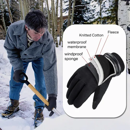 Vista 5 de HANDLANDY Winter Work Gloves, 3M Thinsulate Waterproof Insulated Gloves