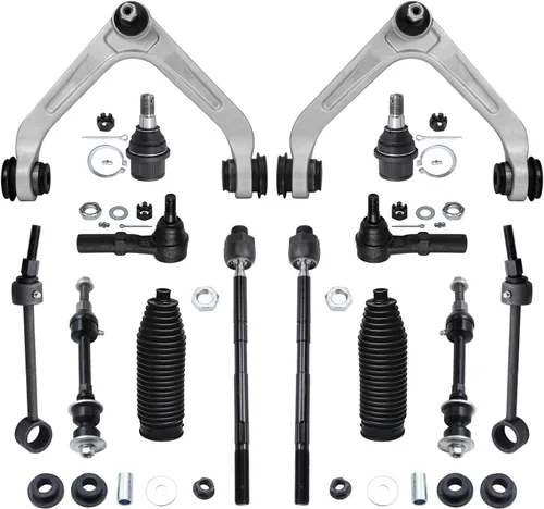 Vista 95 de Detroit Axle - Kit de suspensión frontal de 15 piezas para Jeep Grand Cherokee 99-04 1999 2000 2001 2002 2003 2004, brazos de control superior e