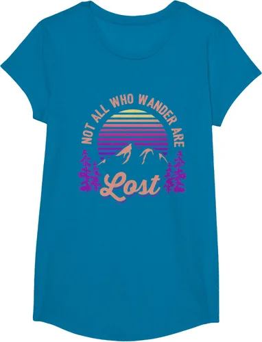 Vista 83 de Not All Who Wander Are Lost Vintage Mountains - Camiseta de senderismo, Negro, S