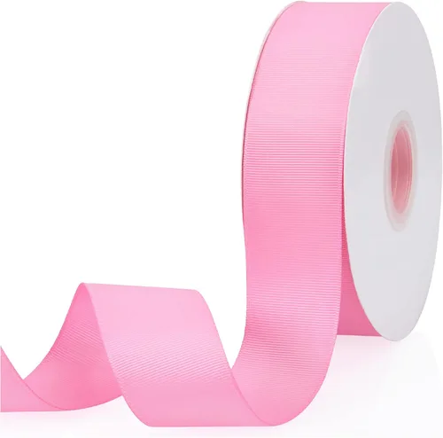 Vista 21 de Cinta de grogrén de doble cara de color liso azul bebé de 1-1/2 pulgadas x 50 yardas para envolver regalos, bodas, fiestas, manualidades, lazos