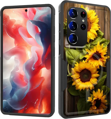 Vista 130 de Funda magnética para Galaxy A16 5G, [compatible con MagSafe] [protección contra caídas de grado militar] Funda resistente a prueba de golpes