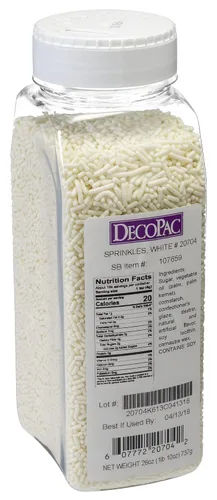 Vista 14 de DecoPac Black Sprinkles Paquete Extra Grande de 26oz Mezcla de Chispitas para Pastel, Chispitas Elegantes Para Decoración de Pasteles