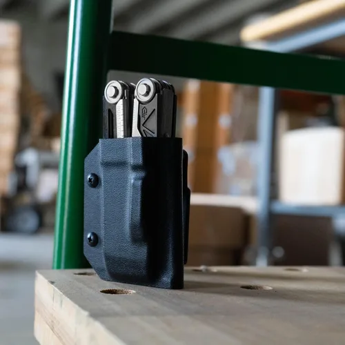Vista 5 de Clip & Carry Kydex - Funda multiherramienta para Gerber Dual-Force, fabricada en Estados Unidos, funda para múltiples herramientas, color negro