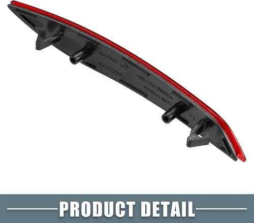Vista 7 de Reflector de parachoques trasero 84037296 para Chevrolet Cruze 2016-2019 lado izquierdo rojo