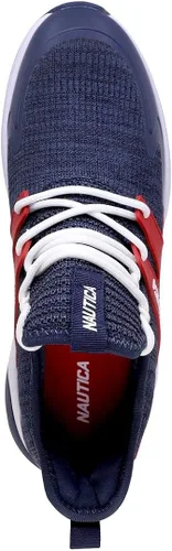 Vista 4 de Nautica Zapatillas deportivas para hombre, con amortiguación de aire, con cordones, calzado deportivo ligero y cómodo para uso diario