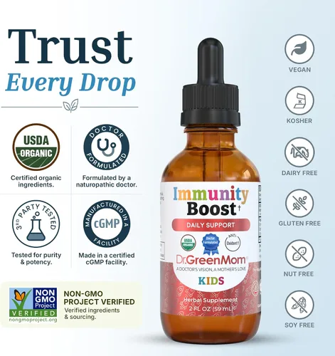 Vista 3 de Dr. Green Mom Immunity Boost Kids — Echinacea Saúco Astrágalo & VIT C