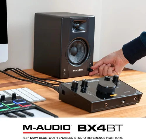 Vista 2 de M-AUDIO Par de monitores de estudio Bluetooth de 4.5" BX4BT