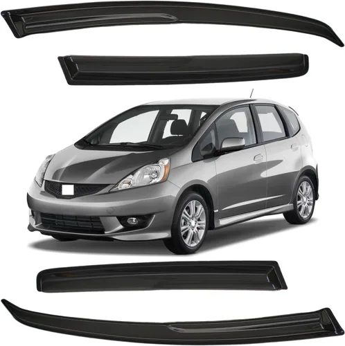 Vista 112 de Viseras para ventanas para Mazda 3 Sedán 4 puertas 2004 2005 2006 2007 2008 2009 estilo JDM Mugen, deflector de viento, protector solar y de lluvia