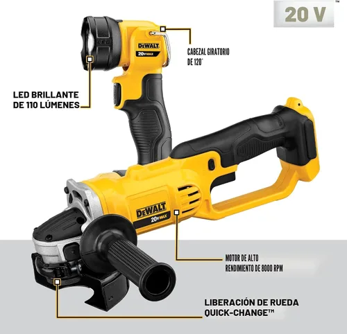 Vista 4 de DEWALT - Juego combinado de 9 herramientas eléctricas 20V MAX, herramientas eléctricas inalámbricas con 2 baterías y cargador (DCK940D2)