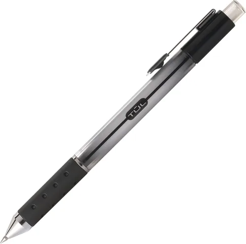 Vista 3 de Tul. plumas de gel retráctiles, punta mediana 0.7 mm, negro, paquete de 12