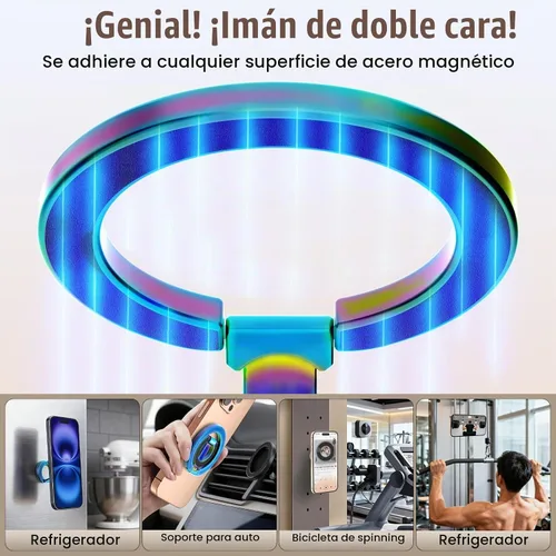 Vista 3 de Anillo magnético para teléfono MagSafe compatible con iPhone Samsung