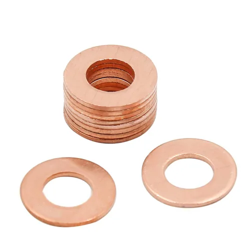 Vista 5 de X AUTOHAUX 10 arandelas de cobre de 0.236 in de diámetro interior para coche