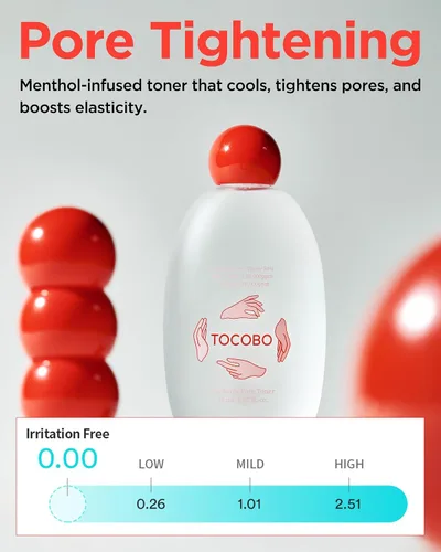 Vista 4 de TOCOBO Vita Berry Pore Toner – Tónico facial vegano coreano sin alcohol con agua de hibisco, niacinamida y bayas Vita para apretar los poros